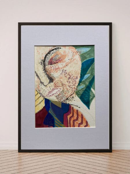 Original Irish Drawing - Irish Art Figurative Art - Natures Spa A4 Mounted