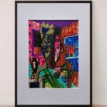 Original Irish Drawing - Irish Art Figurative Art - Picasso You, Picasso Me A4 Mounted