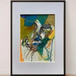 Original Irish Drawing - Irish Art Figurative Art - Make Up, Break Up A4 Mounted
