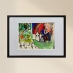 Original Irish Drawing - Irish Art - Catalog of Irish Art A4 Mounted
