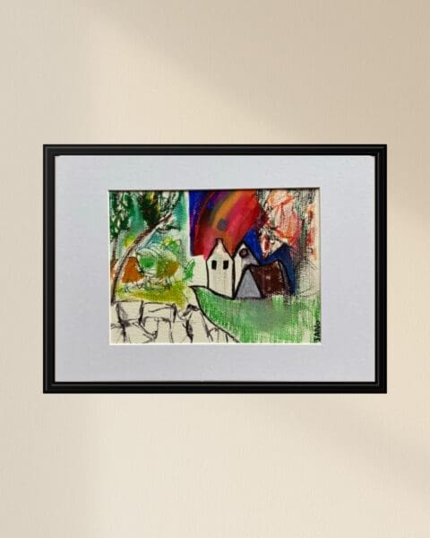 Original Irish Drawing - Irish Art - Catalog of Irish Art A4 Mounted
