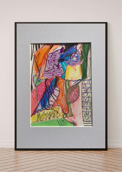 Original Irish Drawing - Irish Art - Eclectic - Eclecticly Yours Mounted