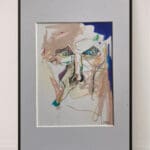 Original Irish Drawing - Irish Art Figurative Art - The Spy Who Loved Me A4 Mounted