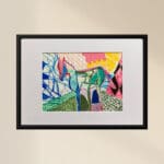 Original Irish Drawing - Irish Art - Horse - My Kind of Horse A4 Mounted