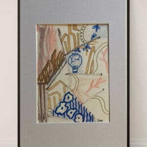 Original Irish Drawing - Irish Art - Roman Excavation A4 Mounted