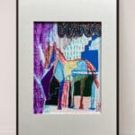 Original Irish Drawing - Irish Art - Horse - Horse Tale A4 Mounted