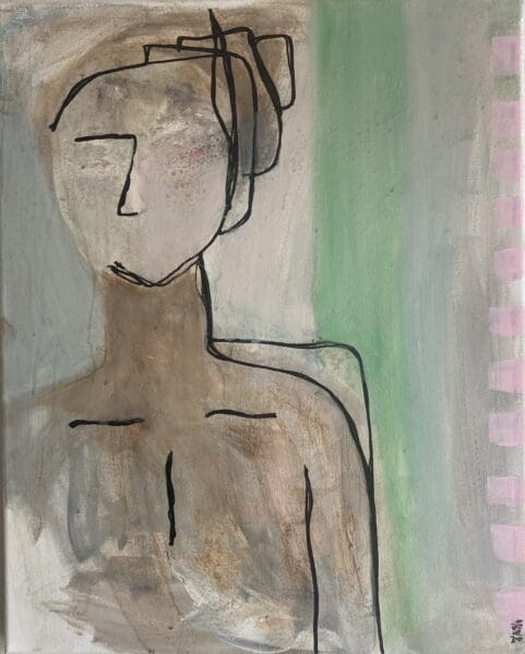 Contemporary Irish Art, Figurative Art ‘Reflected Form” 50cm