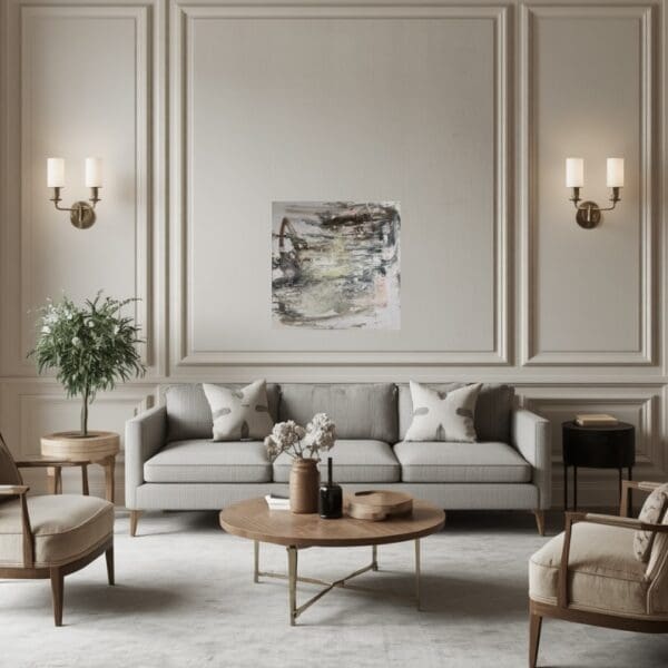 Carbon and Blush (60cm) - Room Anchor in Neutral Styling