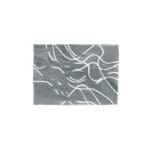 Abstract original gouache artwork on canvas with flowing white intersecting lines over a medium-grey background