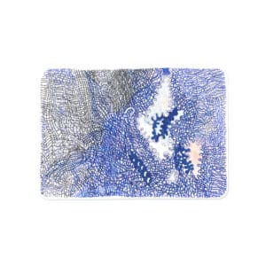 Original artwork is drawn and painted on A5 postcard paper using pen ink and matte gouache. Prints are reproductions of this original piece. Unframed and ships flat in a rigid, "do not bend" envelope.