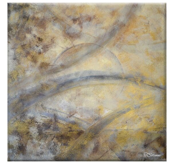Veil of Silence, 70x70 cm