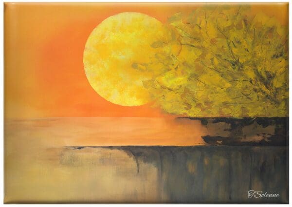 Sunset Serenity, 100x70 cm
