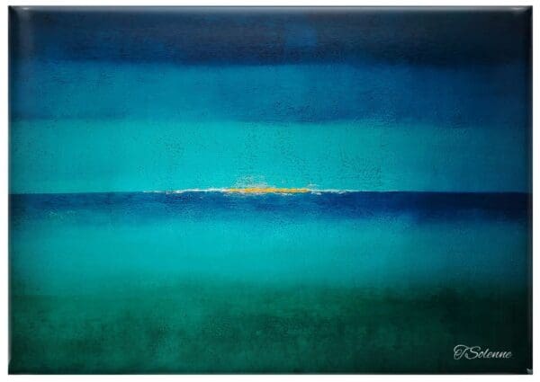 Emerald Horizon, 100x70 cm