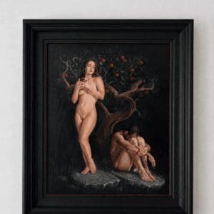 Adam and Eve Original Italian Style Oil Painting