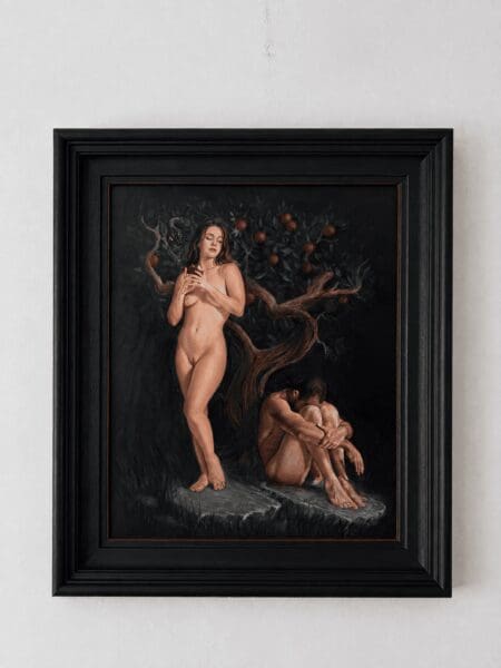 Adam and Eve Original Italian Style Oil Painting
