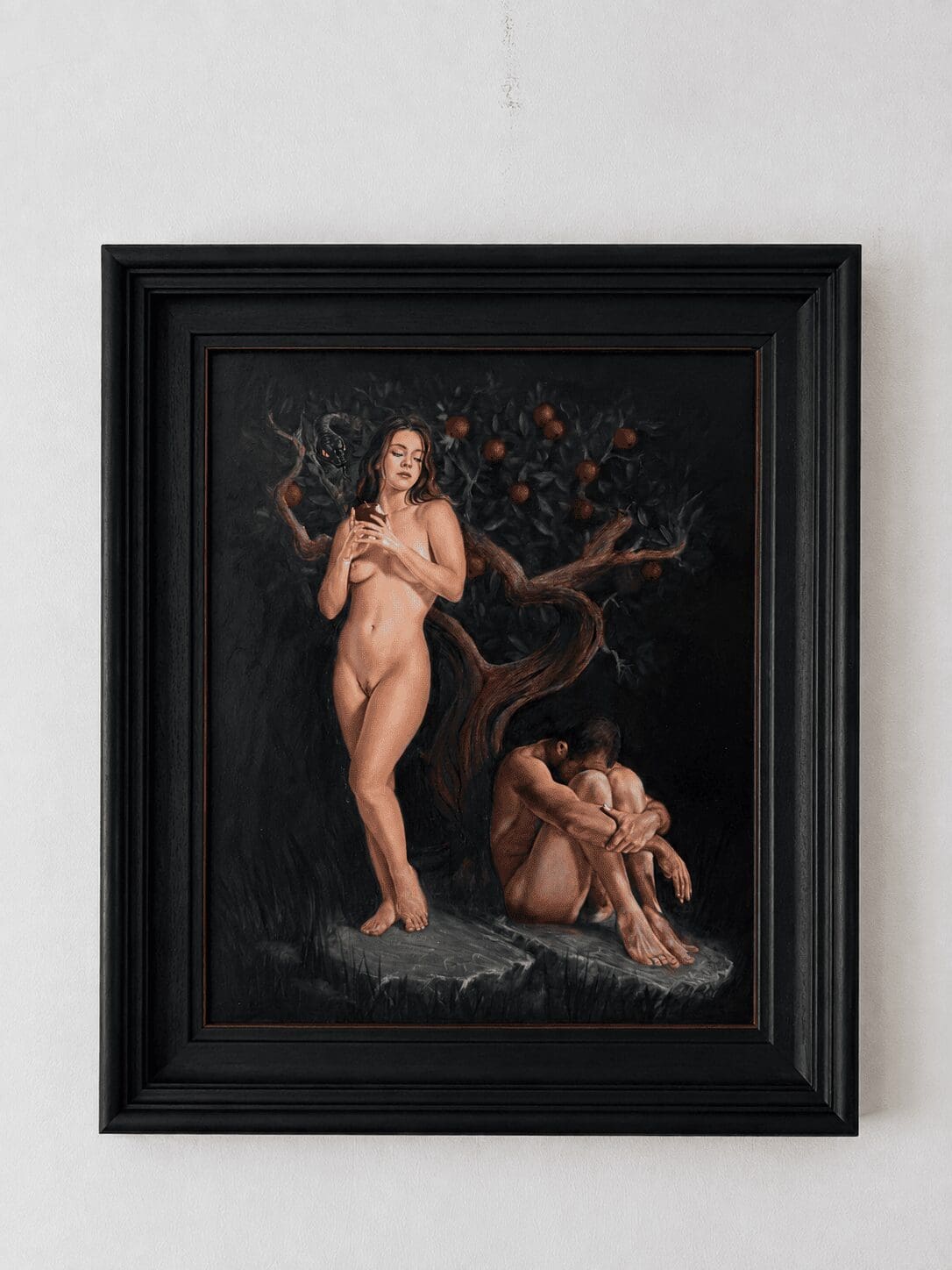Adam and Eve Original Italian Style Oil Painting