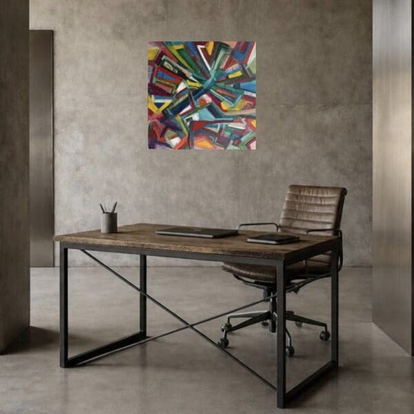 Epicenter (60cm) - High Contrast Room Anchor Concrete Industrial Aesthetic