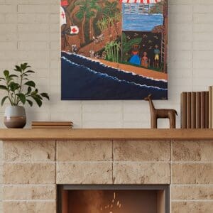 Afro Caribbean artwork stylized