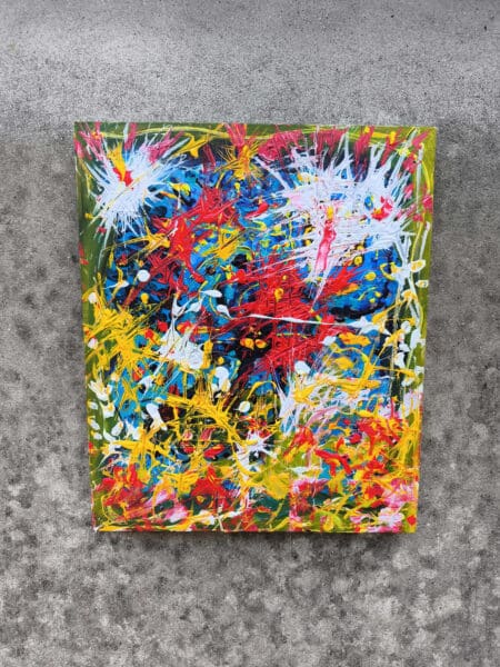 Broken Flowers Work #2 – Original Abstract Painting 50x60cm | Andrii Tuz