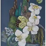 Florist's Diary 1 - Soft Pastel Floral Artwork – Original Botanical Painting (Copy)