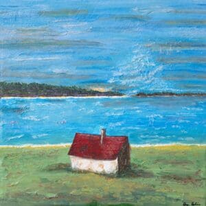 Seaside Cottage at Dusk