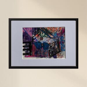 Original Irish Drawing - Irish Art - Interior Design - Interiors Art - Dream Kitchen A4 Mounted