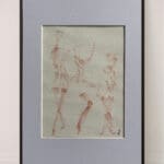 Original Irish Drawing - Irish Art Figurative Art - Let’s Dance A4 Mounted