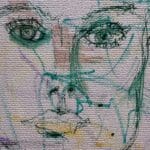 Original Irish Drawing - Irish Art - Sinead O’Connor Rebellion A4 Mounted