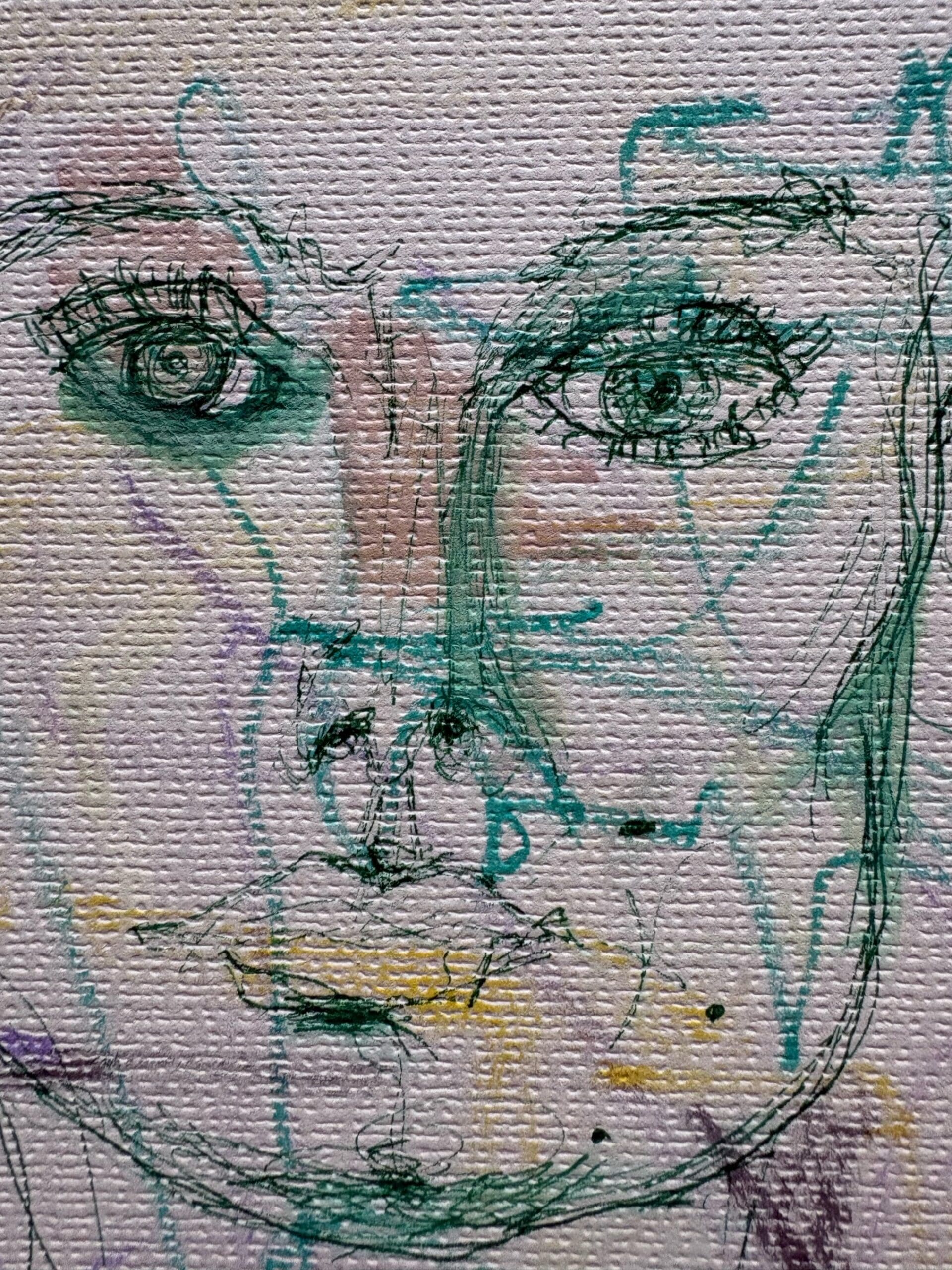 Original Irish Drawing - Irish Art - Sinead O’Connor Rebellion A4 Mounted