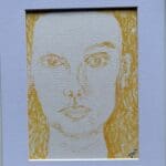 Original Irish Drawing - Irish Art - Sinead O’Connor Too Pretty A4 Mounted