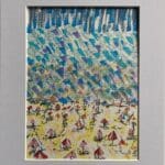 Original Drawing on Paper – Wicklow Beach Art Irish Art - Cote De Hols A4 Mounted