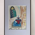 Original Irish Drawing - Irish Art Abstract - Roman Vignette Picasso Style A4