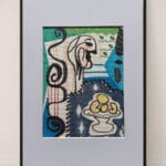 Original Irish Drawing - Irish Art Abstract - When Picasso Came To Dublin A4