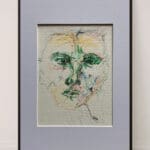 Original Irish Drawing - Irish Art Figurative Art - The Guest A4 Mounted