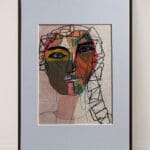 Original Irish Drawing - Irish Art Figurative Art - Rapunzel A4 Mounted