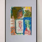 Original Irish Drawing - Irish Art - Abstract, Eclectic - Lucid Dreaming A4 Mounted