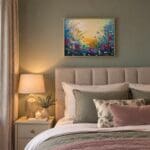 Abstract floral field