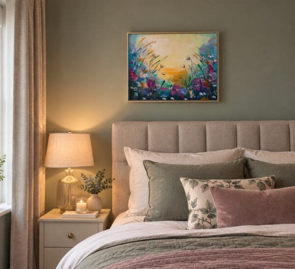 Abstract floral field