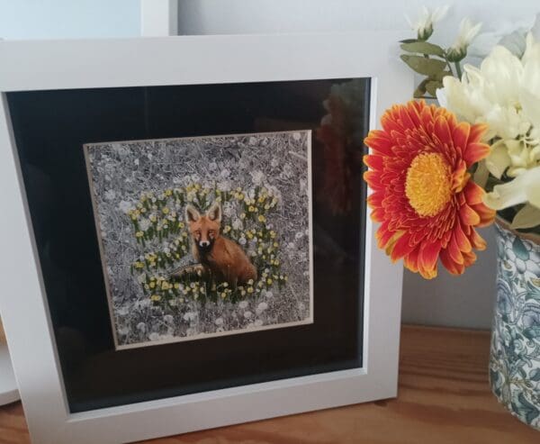 Fox in the daisies