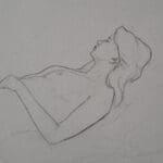 Reclining figure, contour