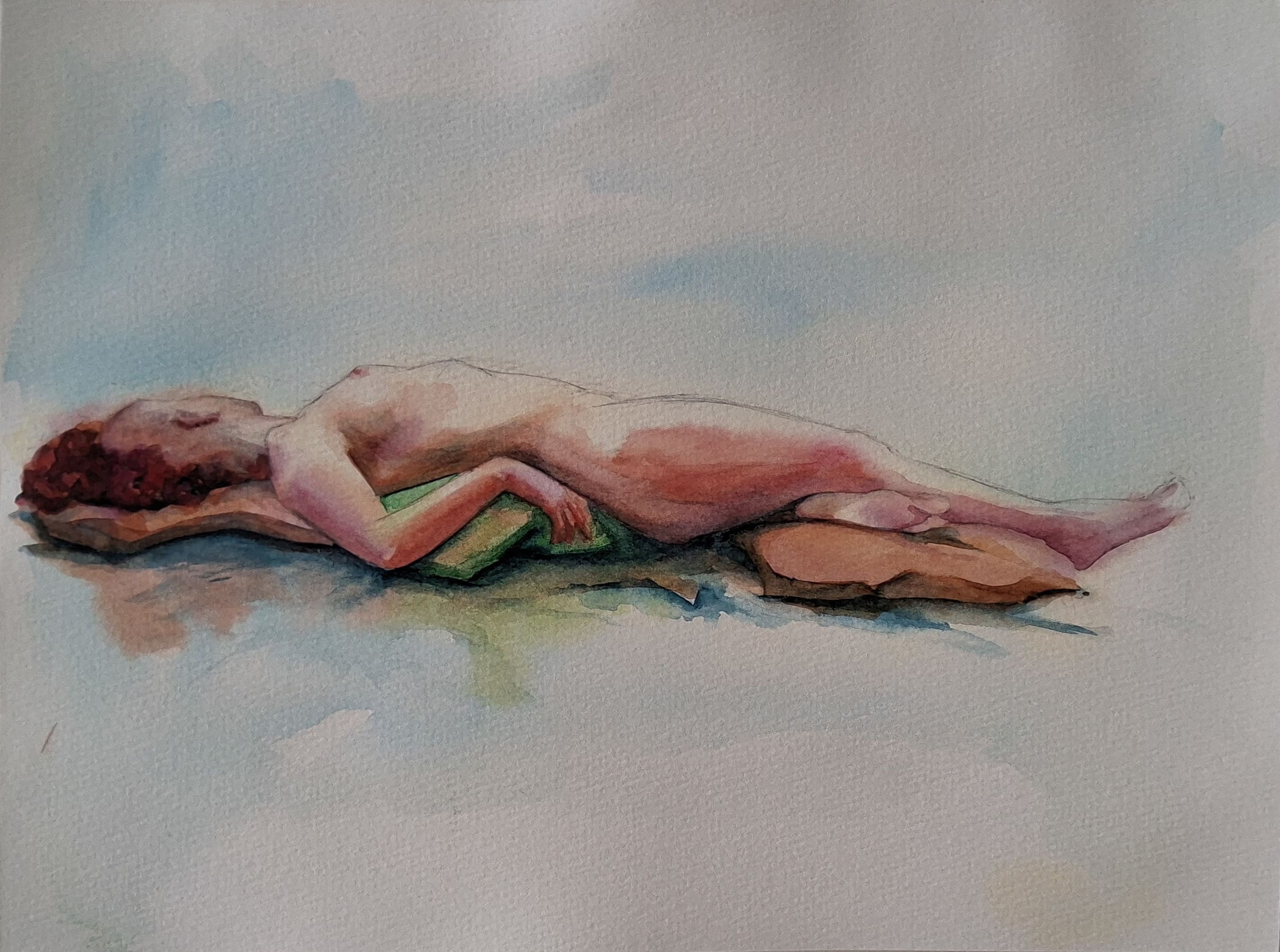 Reclining nude with mohawk - Image 2