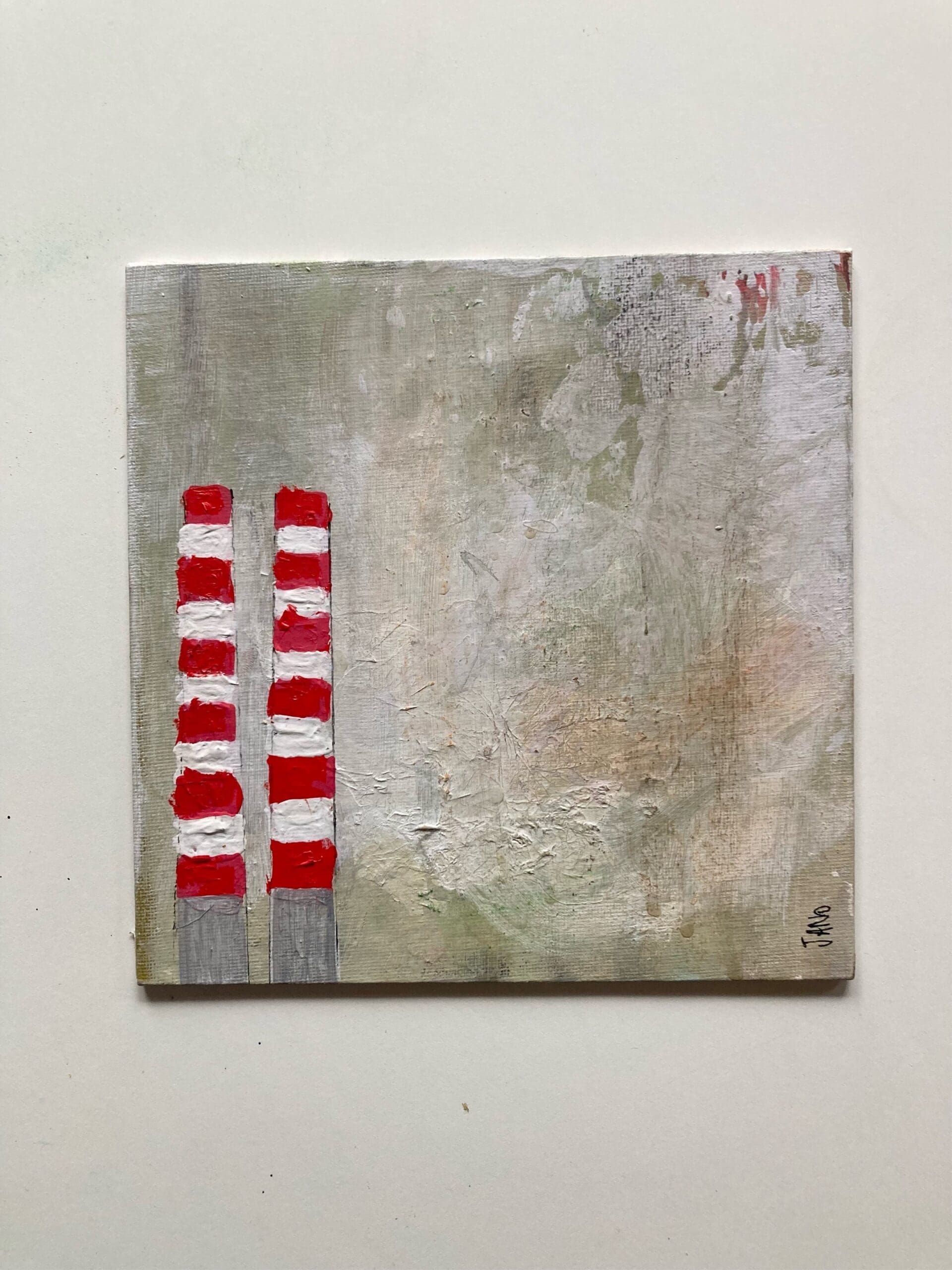 Chalk & Vermillion – Canvas on Board – Neutral Vignette Styling Gem - Image 7