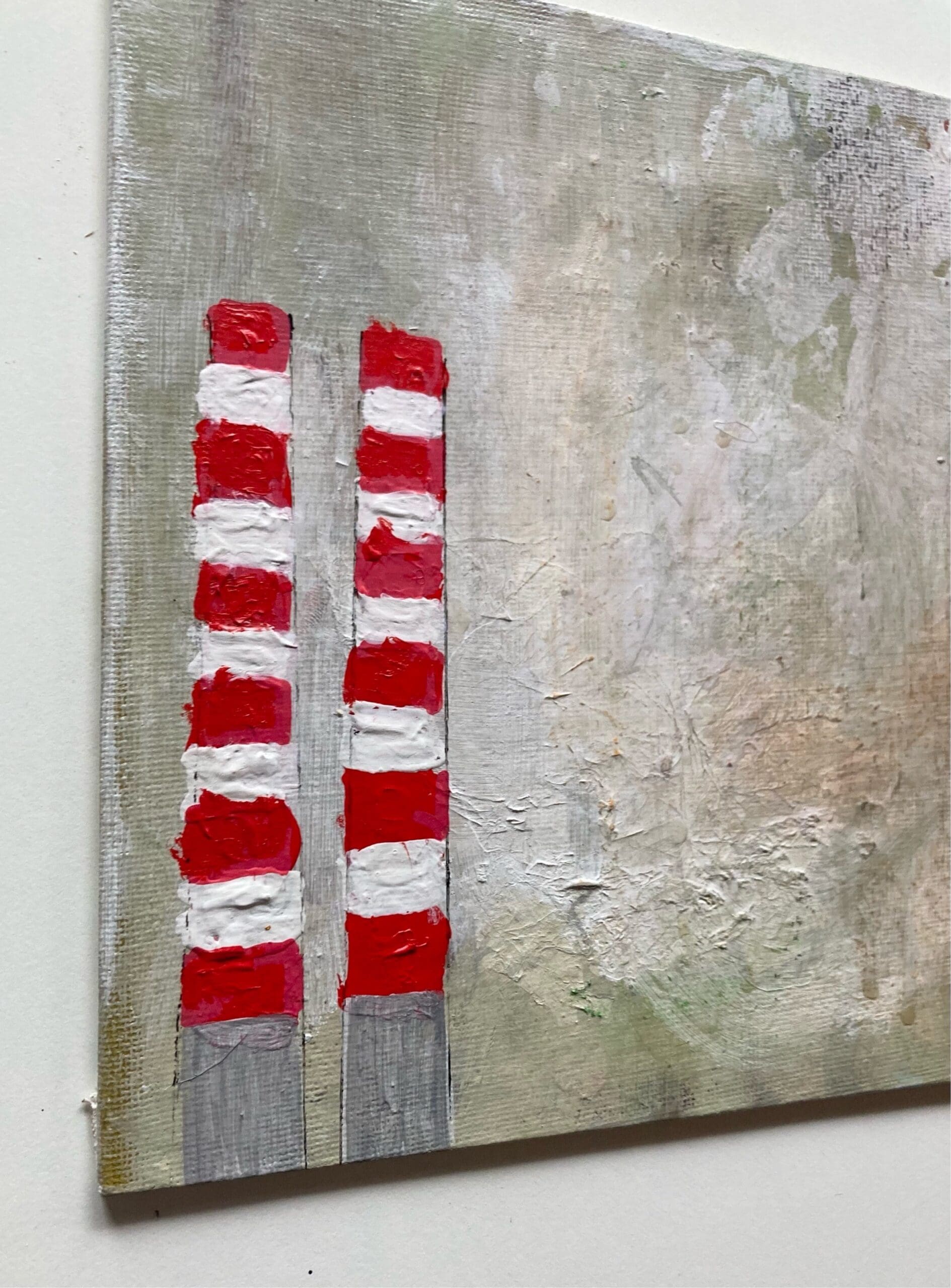 Chalk & Vermillion – Canvas on Board – Neutral Vignette Styling Gem - Image 3