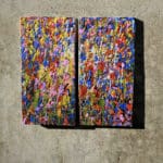 Broken Flowers Work #25 Diptych
