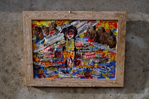 Torn Off #1 – Original Paper Collage by Andrii Tuz, Ireland