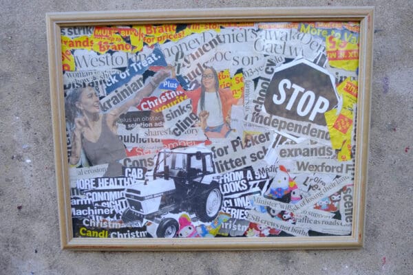 Torn Off #2– Original Paper Collage by Andrii Tuz, Ireland