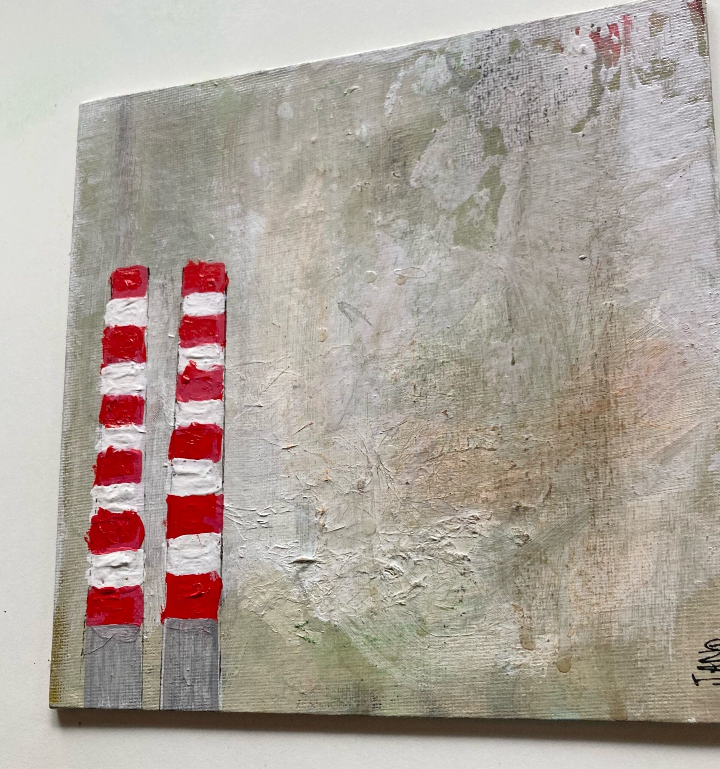 Chalk & Vermillion – Canvas on Board – Neutral Vignette Styling Gem - Image 6
