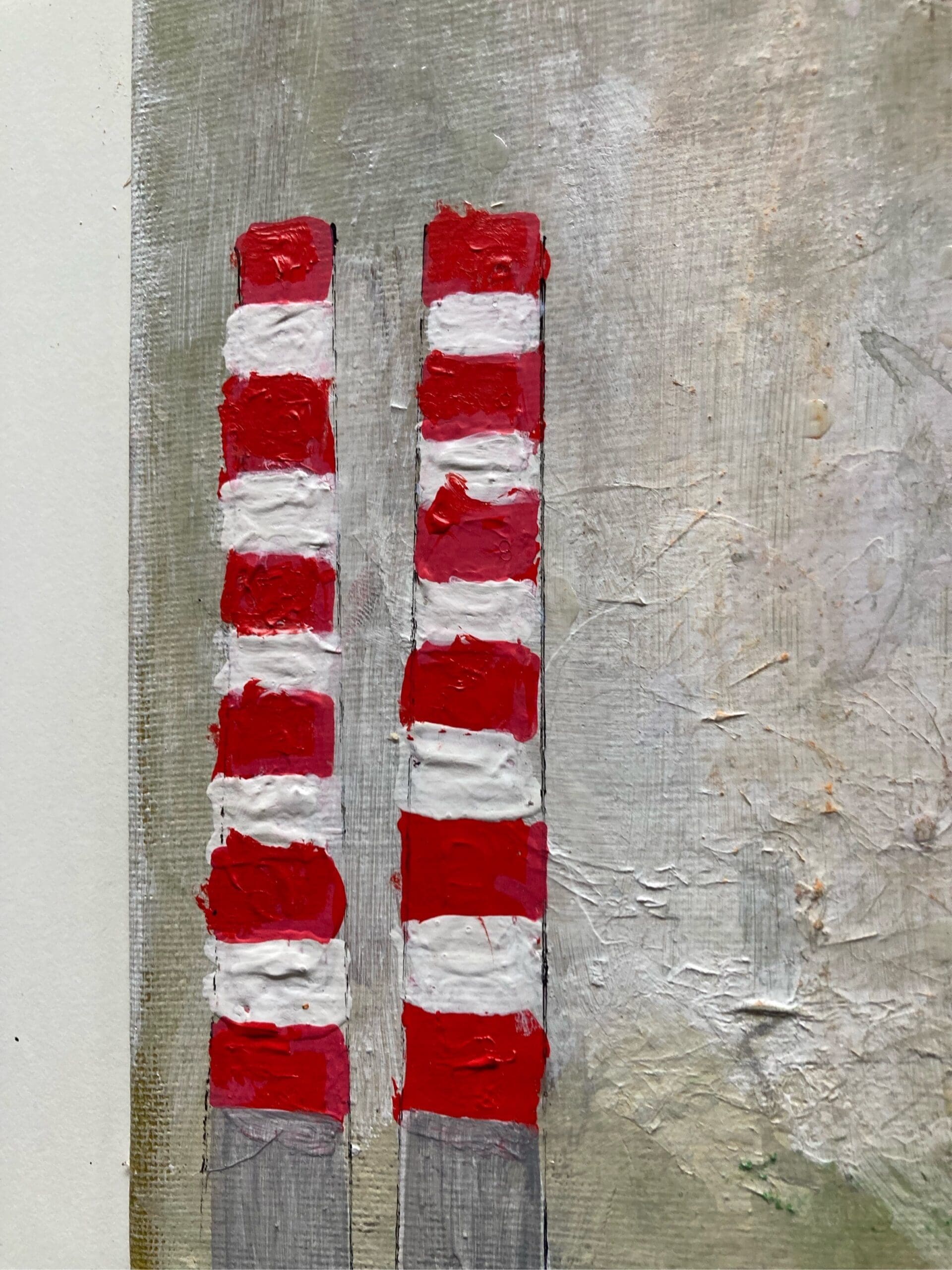 Chalk & Vermillion – Canvas on Board – Neutral Vignette Styling Gem - Image 4