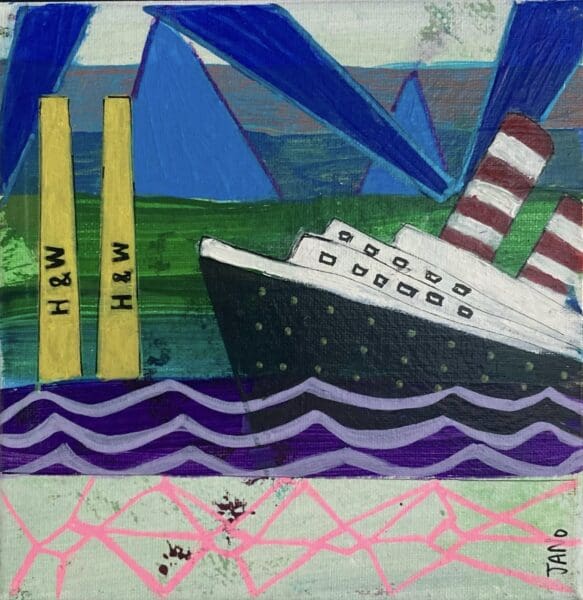 Alternative Reality (23cm) Framed - Iconic Irish Legacy - Titanic