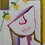 Original Irish Drawing - The Roman Layer -Contemplating Lemons